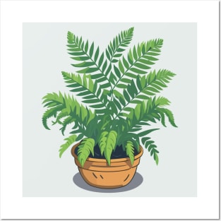 Potted Fern Posters and Art